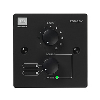 JBL CSR-2SV-BLK Настенный контроллер, 2-позиционный селектор источника и управление громкостью. Цвет черный