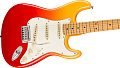 FENDER Player Plus STRAT MN TQS электрогитара, цвет оранжевый, чехол в комплекте