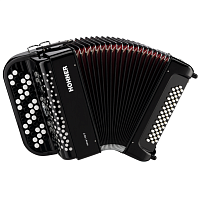 HOHNER Nova I 49 F (A4246) black кнопочный аккордеон, гриф B, Freebass