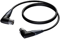 Procab CLA904/3 Kабель-переходник с разъемами XLR (угловые вилка-розетка), 3 м