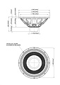 EighteenSound 21NLW4000/4    динамик 21" с расширенным НЧ диапазоном, 4 Ом, 1600 Вт AES, 97 дБ, 30-1800 Гц