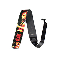 Perri's P25ACDC-1028 AC/DC Кожаный ремень 2,5" для гитары, AC/DC