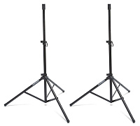 Samson LS50P телескопические стойки для громкоговорителей (2 шт.), максимальная нагрузка до 20 кг, сталь, высота регулируется до 1824 мм, цвет черный
