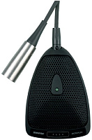 SHURE MX393/S плоский (поверхностный) конденсаторный суперкардиоидный микрофон с программируемым переключателем, черный.