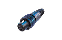 Neutrik NC3FX-SPEC Разъем XLR кабельный, 3 контакта, гнездо, фиксатор под шестигранный ключ, черный