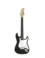 ARIA STG-MINI BK Гитара электрическая, липа, гриф клен, накладка палисандр