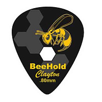 CLAYTON BHS80/6  набор медиаторов - 0.80 mm BEE HOLD стандартные, 6 шт в упаковке
