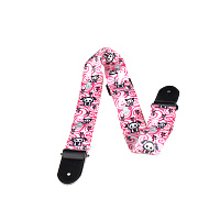 Perri's LPCSA-1114 SKELANIMALS PINK гитарный ремень