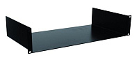 Omnitronic 19" carrier 1U рэковая полка, чёрная сталь, для 19” рэков. Размер 480х250х44,5 мм.