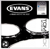 EVANS ETP-HYDGL-S Набор пластиков 12",13",16" Hydraulic Glass,двойные, прозрач.с напылением
