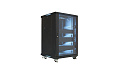 Wize W18UR  Рэковая стойка 19", высота 18U, габариты 1000х615х625 мм, вентиляция, колесики, максимальный вес нагрузки 798 кг, сталь, цвет черный
