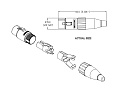 Amphenol AC3FB  Разъем XLR кабельный гнездо, 3 контакта, цвет черный