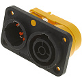 Neutrik NAC3PX панельный разъем PowerCon TRUE1, штекер/гнездо, 16A/250В