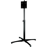 Peerless-AV FPZ-640 Мобильная напольная стойка для ЖК-дисплея (22"-52''). VESA (до 200х200). Размеры 1373х(1233-1633)х1373 мм. Макс. нагрузка 49,8 кг. Цвет черный, штанга хромированная