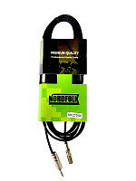 NordFolk NMC270/3M кабель 3.5 мм MiniJack stereo female 3.5 мм MiniJack male, металлические разъёмы, длина 3 метра