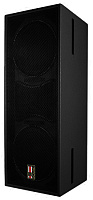 EUROSOUND DP-212M  Инсталляционная акустическая система, пассивная, 2x12" + 2" (VC 3"), 700 Вт/4 Ом (НЧ) + 150 Вт/8 Ом (ВЧ), элементы подвеса, выемки в корпусе для переноски (сверху и снизу). Цвет черный