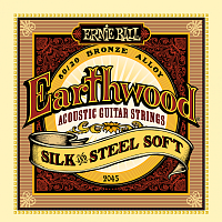 Ernie Ball 2045 струны для акустической гитары Silk & Steel Soft (11-15-22w-30-42-52)