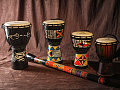 YUKA DJWTT07-16  джембе, веревочная настройка, размер: 7"(18см) x 16"(40см), материал - дерево, мембрана - натуральная кожа, серия Tribal Tattoo