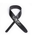 PLANET WAVES 25LSP03 гитарный ремень, кожа, черный, нанесенный рисунок Musical Leaf