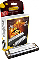HOHNER Hot Metal E (M57205X)  губная гармоника - корпус пластик ABS, крышки из нержавеющей стали. Доступ на 30 дней к бесплатным урокам