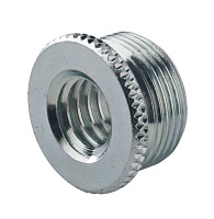 K&M 21700-000-29 резьбовой адаптер для микрофонных стоек c 3/8" мама на 5/8" папа, оцинкованная сталь