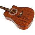 ROCKDALE Aurora D6 C ALL-MAH Satin акустическая гитара, дредноут с вырезом, копрус из махагони, цвет натуральный, сатиновое покрытие