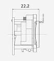 ROXTONE RE8FD5H Разъем RJ45 панельный, гнездо, тип-D, розетки соответствуют CAT5e стандарту TIA / EIA 568-C.2 и ISO / IEC1 1801, возможность использования разъема RJ45 и разъема RJ45 типа XLR