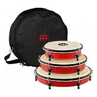 MEINL PL-SET пленера - набор ручных барабанов (Пуэрто Рико) - 8", 10", 12", в комплекте чехол, настроечный ключ