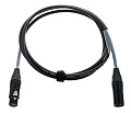 Cordial CPD 2 FM цифровой DMX / AES EBU кабель XLR female 3-контактный/XLR male 3-контактный, разъемы Neutrik, 2,0 м, черный