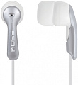 KOSS Mirage S (Silver) вставные наушники, регулятор громкости, частотный диапазон 15-20 кГц, сопротивление 16 Ом, чувствительность 100 дБ, шнур 1,2 м, чехол, 3 пары силиконовых амбюшур