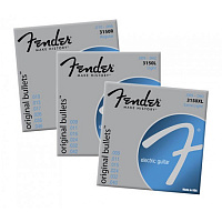 FENDER STRINGS NEW ORIGINAL BULLET 3150L PURE NKL BULLET END 9-42, струны для электрогитары, никель