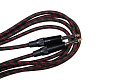 STANDS & CABLES GC-039-3  кабель распаянный инструментальный в тканевой оплетке Jack-Jack,3 м. разъемы позолоченные, разборные
