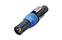 Neutrik NA4FC-M адаптер-переходник, 4-контактный Speakon «мама» NL4FC - XLR 3 Male «папа»