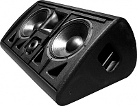 MARTIN AUDIO LE2100S Сценический монитор 2x12', LF 800Вт AES/3200Вт пик, MF + HF 250Вт AES, 1000Вт пик. Чувствительность: LF 101дБ, MF + HF 102дБ Макс. зв. давл.: LF 130/136дБ, MF + HF 126дБ/132дБ ШxВxГ: 826x385x582 39,5кг черный