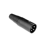 Amphenol AP-4-12  Кабельный разъем AP, штекер, точеные контакты, корпус из термопластика, черный