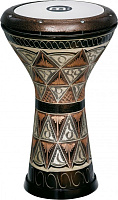 MEINL HE-3012  думбек, латунь, ручная роспись, 8 1/2" x 17 1/8 (чехол, ключ, запасной пластик в компл.)