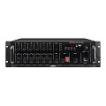 DSPPA MP-812 Комбинированный микшер-усилитель, 6 зон c регулировкой  уровня выходного сигнала отдельной зоны, 120 Вт/100 В,  4 микр., 2 лин. входа, 1  Aux вых. MP3 плеер, вход USB для FLASH памяти. Питание 220 В