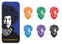 DUNLOP JVHPT04H Van Hamersveld Jimi Pick Tin Hvy Набор медиаторов в жестяном коробке, жесткие (6 шт)