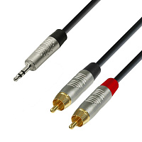 Adam Hall K4 YWCC 0300  аудиокабель 3.5 Jack stereo - 2 x RCA(M), REAN, длина 3 метра