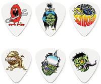 DUNLOP BL111P1.0 Dirty Donny Series 1 Набор медиаторов с оригинальной графикой 1 мм (6 шт)