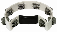 GEWA Jingle wreath Half moon White Тамбурин полукруглый белый, пластик, 16 пар бубенцов