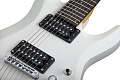 Schecter C-7 Deluxe SWHT Гитара электрическая семиструнная, крепление грифа на болтах, цвет матовый белый