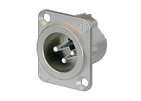 Neutrik NC3MD-LX-HA  панельный разъем XLR male с дополнительной защитой от RF помех, обжимные контакты