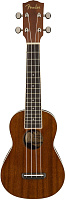 FENDER UKULELE SEASIDE-NAT укулеле сопрано, цвет натуральный (махагони) 