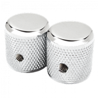 FENDER Pure Vintage '58 Telecaster Knurled Knobs Chrome/Aluminum комплект ручек для Telecaster, хром/алюминий