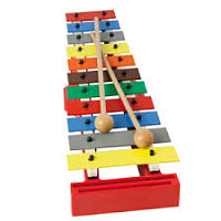 HOHNER Glokenspiel (K98814) металлофон с палочкой, 11 цветных нот, книга-самоучитель с песнями 