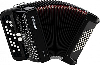 HOHNER Nova II 48 (A4252) black кнопочный аккордеон, гриф B, цвет черный