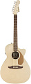 Fender Newporter Player CHP Электроакустическая гитара, цвет шампань