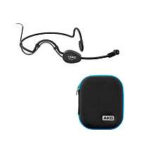 AKG HC644MD black конденсаторный микрофон с оголовьем, кардиоида, чёрный, разъём MicroDot, 100-15000 Гц, 20 мВ/Па, в комплекте переходник с MicroDot на 3-pin mini-XLR (AKG L-разъём)