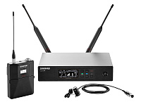 SHURE QLXD14E/84 G51 радиосистема с поясным передатчиком и петличным микрофоном WL184 (суперкардиоидная направленность)